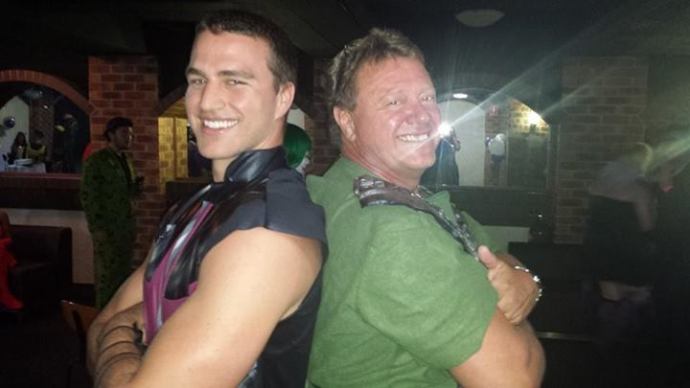 Gareth and Uncle Glen at Taylor's 21st this past weekend